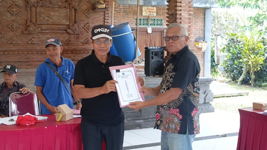 Musyawarah Desa dalam rangka penyampaian Laporan Pertanggungjawaban Realisasi Pelaksanaan Anggaran Pendapatan dan Belanja Desa (APBDes) Tahun Anggaran 2025 Desa Tunjuk, Kecamatan Tabanan, Kabupaten Ta