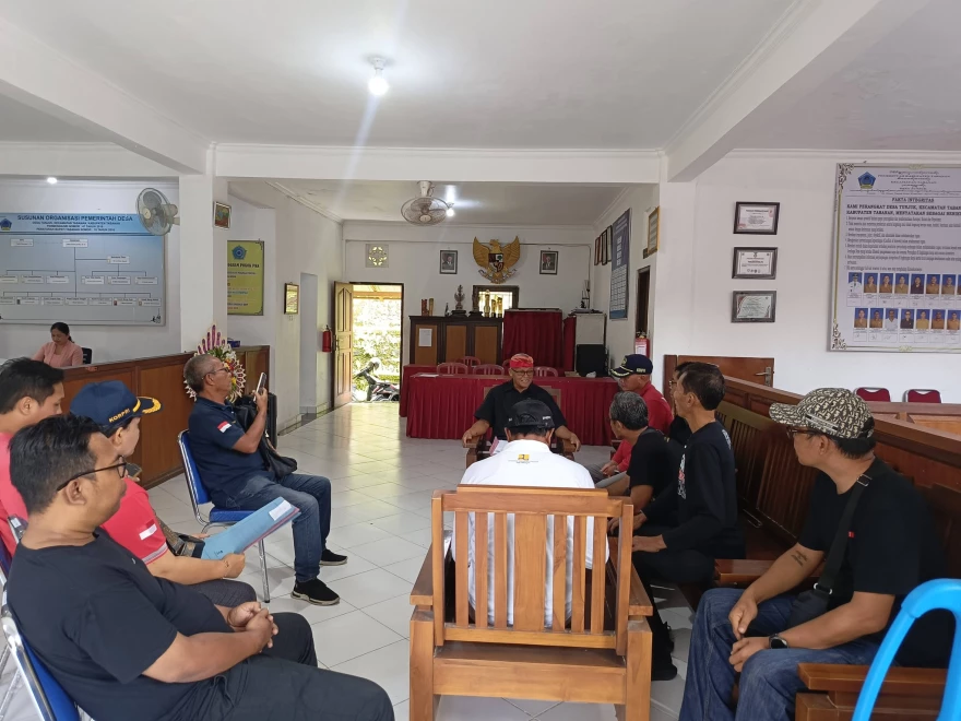 Kegiatan pengecekan fisik dan Administrasi oleh Tim dari Kabupaten Tabanan dalam rangka penyediaan lahan pembangunan KDMP (Koperasi Merah Putih) di Desa Tunjuk