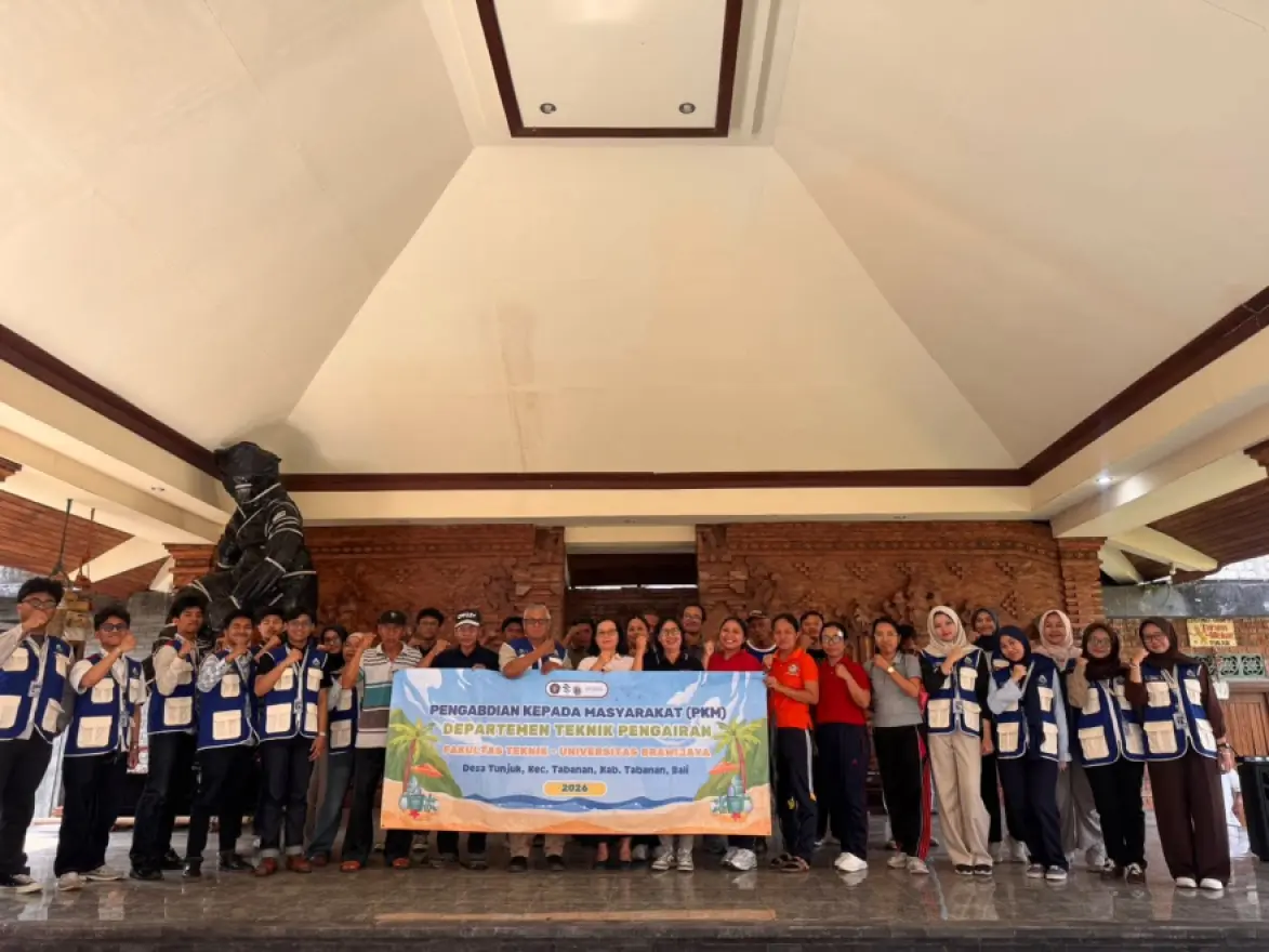 Penerimaan Mahasiswa PKM Departemen Teknik Pengairan. Fakultas Teknik - Universitas Brawijaya Malang di Desa Tunjuk.